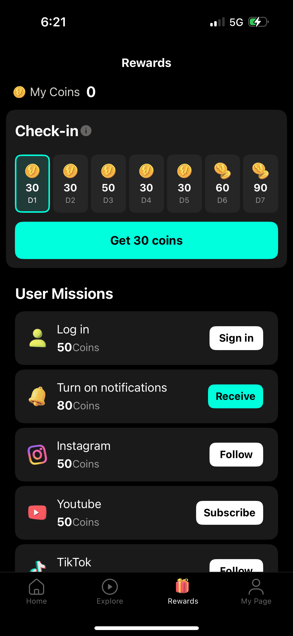 Rewards Vigloo Reference